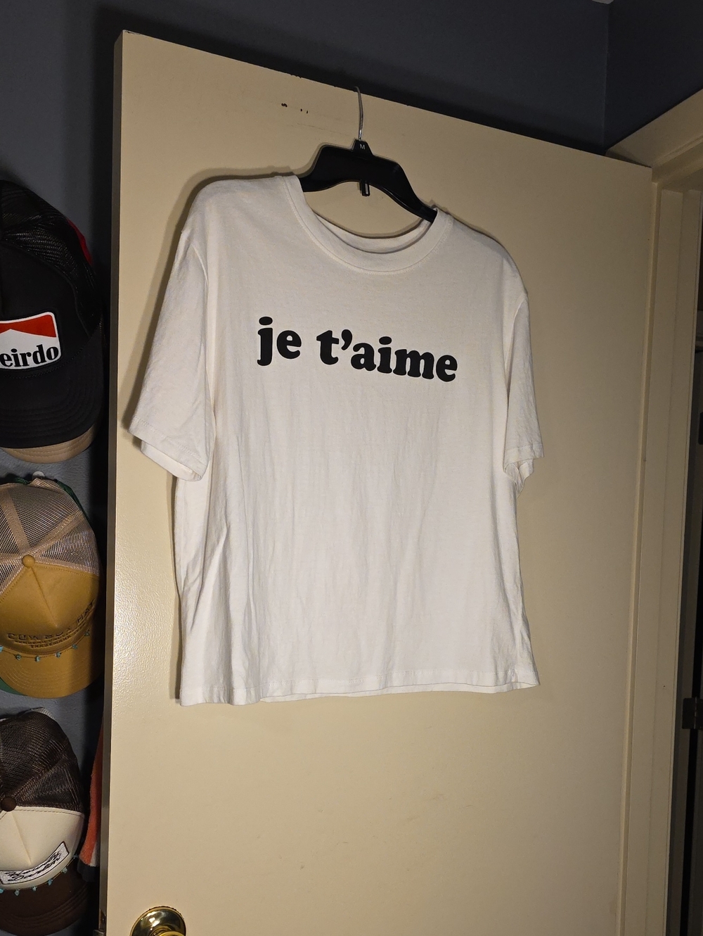 Future Collective White 'je t'aime' Graphic Tee